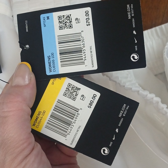 NIKE Women's White Irridecent Windbreaker Jacket &Pant Set GLOW RUN!!! - Picture 6 of 17